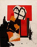 The Red and the Black #5 by Robert Motherwell at Annandale Galleries