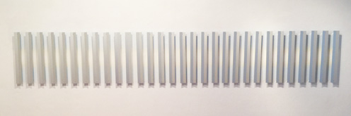 White line sequence by Andrew Leslie at Annandale Galleries