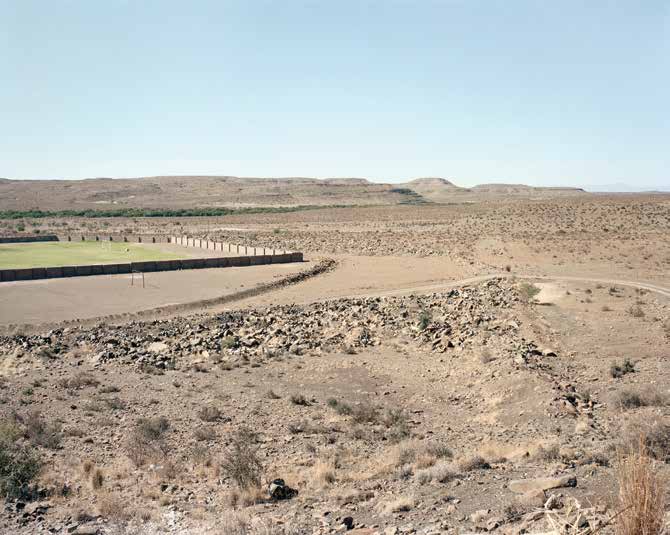 The sports field, Merweville. 2 March 2009 by David Goldblatt at Annandale Galleries