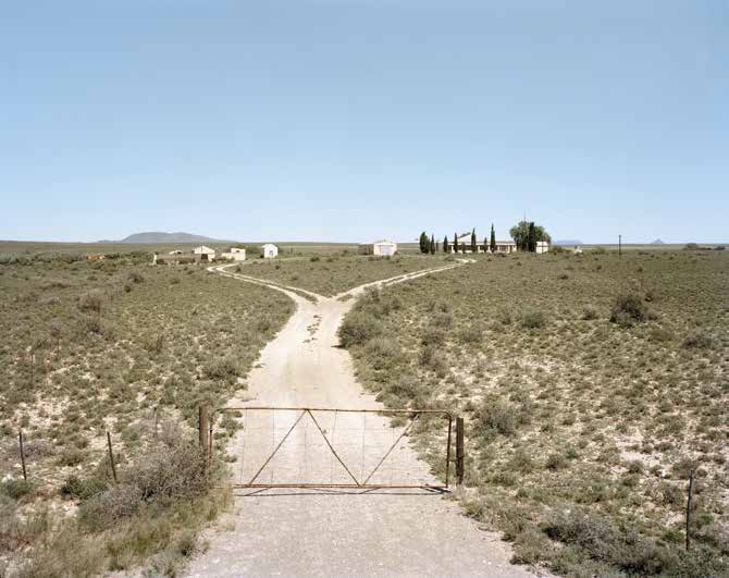Deserted farm. Holgatsfontein in the Leeukopspan area, between Britstown and Vosburg, Northern Cape. 16 March 2008 by David Goldblatt at Annandale Galleries