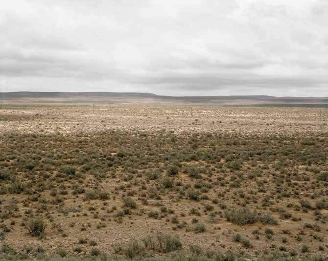 Memorial, 'NICOLEEN VAN WYK 7.8. 1997', on the road to Sutherland, six kilometers from Fraserburg. 2007 by David Goldblatt at Annandale Galleries