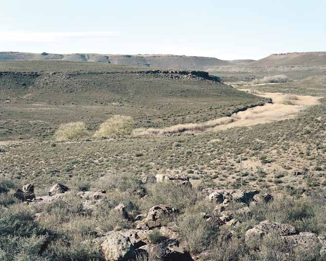 Autumn on the Sak river, Nuweveld, Karoo, Western Cape. 2004 by David Goldblatt at Annandale Galleries