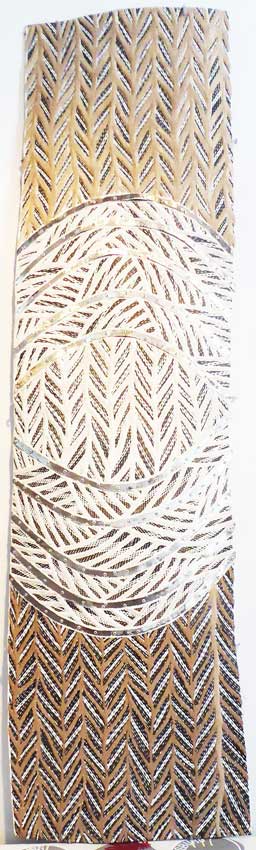 Pop rivet Bark by Gunybi Ganambarr at Annandale Galleries