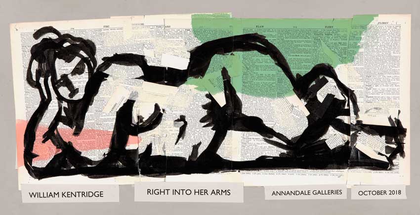 Right into her arms by William Kentridge at Frances Keevil Gallery