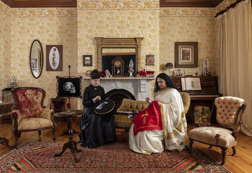 Self portrait as Isabella with Maree by megan evans at Annandale Galleries