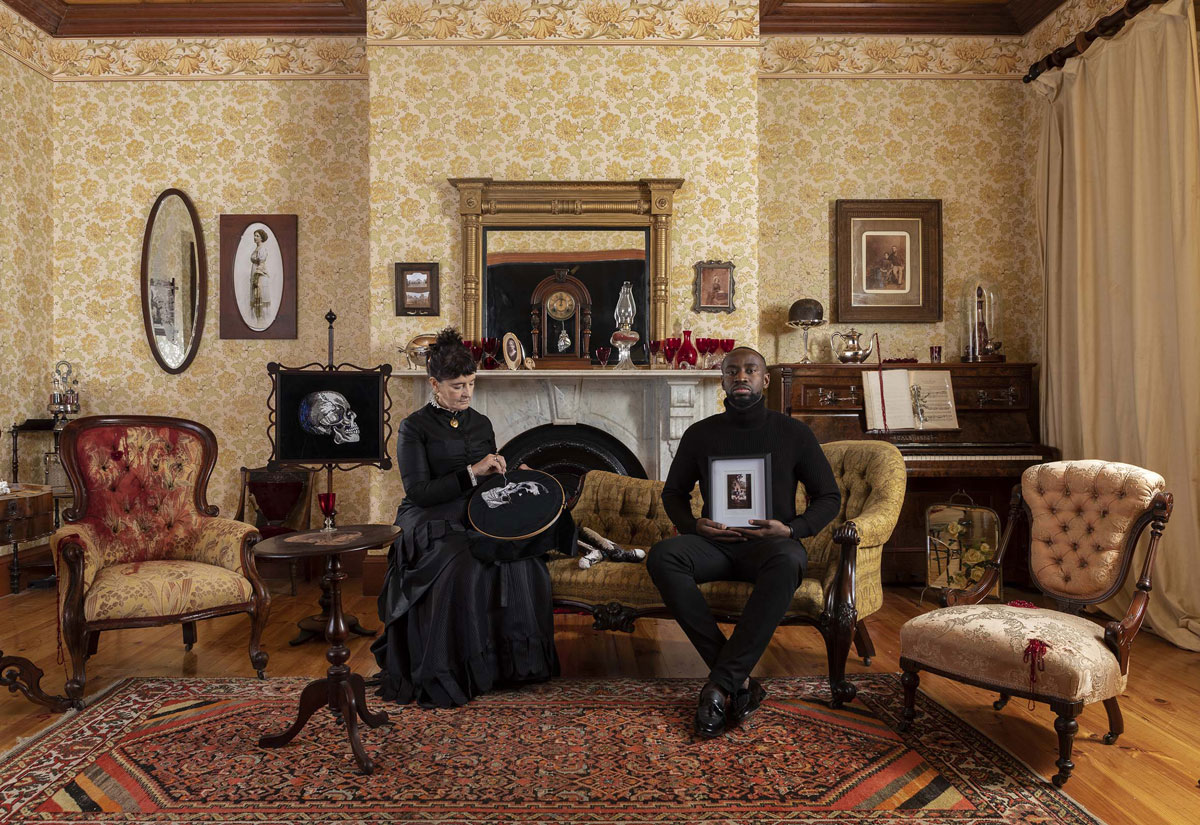 Self portrait as Isabella with Wani by megan evans at Annandale Galleries