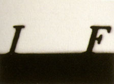 If by Ed Ruscha at Annandale Galleries