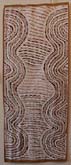 Garrangali (curvy nests) by Djambawa Marawili at Annandale Galleries
