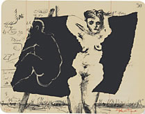 Summer Graffiti 1  (suite of 8) by William Kentridge at Annandale Galleries