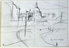 Study for London Landscapes No 6 by John Virtue at Annandale Galleries