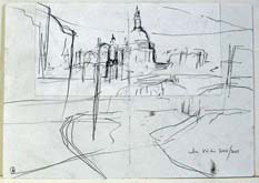 Study for London Landscapes No 6 by John Virtue at Annandale Galleries
