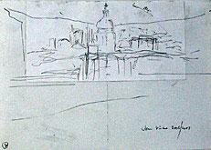 Study for London Landscapes No 7 by John Virtue at Annandale Galleries