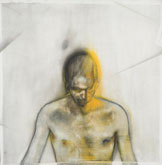 Illuminated Man on Injured Paper by Godwin Bradbeer at Annandale Galleries