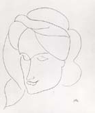 T?te au Turban, les Yeux Baisses by Henri Matisse at Annandale Galleries