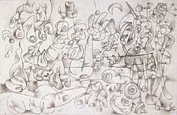 Ubu Roi Le Banquet Acte 1 Scene II by Joan Mir&oacute; at Annandale Galleries