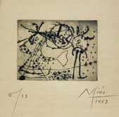 Petite Gravure Noire by Joan MirÃ³ at Annandale Galleries