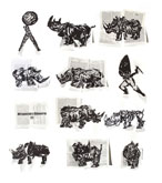 Wittgenstein's Rhinocerous by William Kentridge at Annandale Galleries