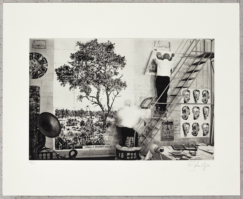 Studio Life Finally Memory Yields by William Kentridge at Annandale Gallery
