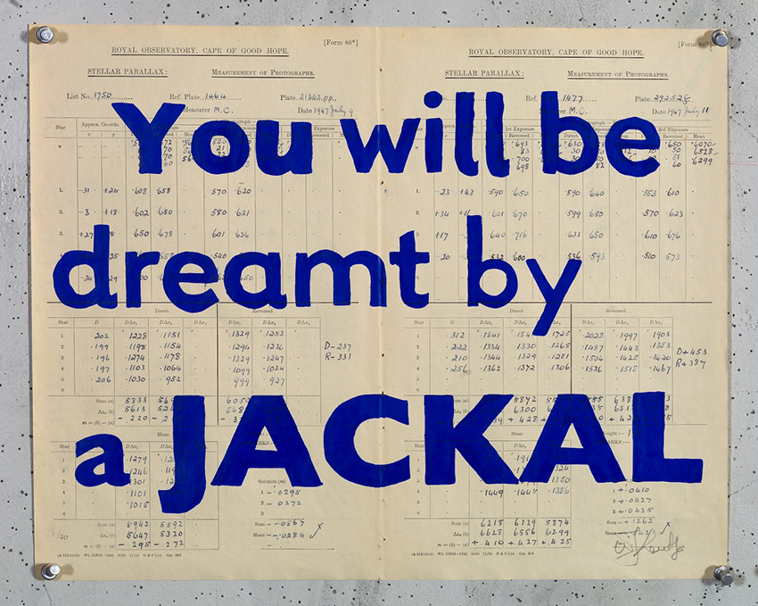 You will be dreamt by a jackal by William Kentridge at Annandale Gallery