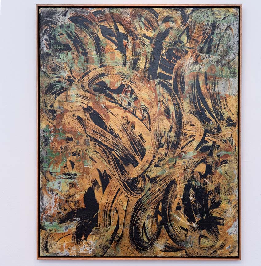 Julie Harris in the Annandale Galleries stockroom