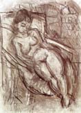 Pilar by Leon Kossoff at Annandale Galleries