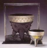 Votive Bowl & panel vessel by Brian Hirst at Annandale Galleries