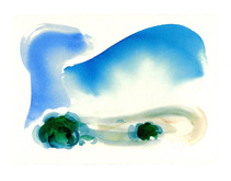 Wiltshire Downs by William Tillyer at Annandale Galleries