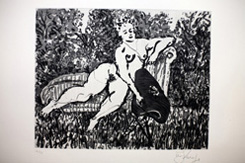 Woman on a Couch by William Kentridge at Annandale Galleries