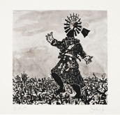 West Coast Etchings: Scarecrow by William Kentridge at Annandale Galleries