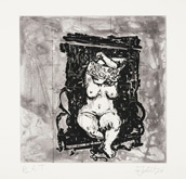 West Coast Etchings:  Black Chair by William Kentridge at Annandale Galleries