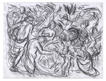 From Rubens:  Minerva Protects Pax from Mars by Leon Kossoff at Annandale Galleries