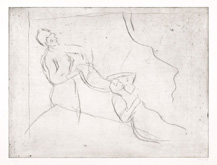 From Degas:  Combing the Hair (La Coiffure') by Leon Kossoff at Annandale Galleries