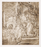 From Rembrandt:  Ecce Homo by Leon Kossoff at Frances Keevil Gallery