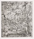 The Lamentation over the Dead Christ No. 2 by Leon Kossoff at Annandale Galleries