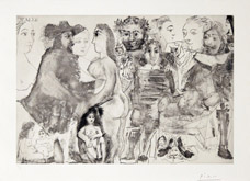 Mousquetaire, Attable avec un Jeune Garcon Evoquant sa Vie, from the 347 Series, 16 May 1968, Mougins by Pablo Picasso at Annandale Galleries