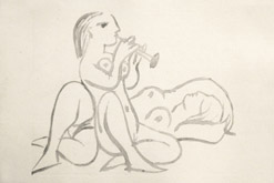 Flautiste assise et Dormeuse, XXII, January 1933 by Pablo Picasso at Annandale Galleries