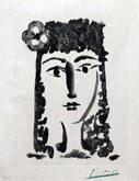 Femme a la Mantille avec une Fleur: Carmen, from Le Carmen des Carmen by Pablo Picasso at Annandale Galleries