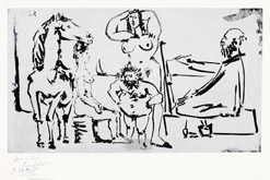 Peintre Sur La Plage, 1955, 5 February, Paris by Pablo Picasso at Annandale Galleries