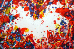 The East is Red by Sam Francis at Annandale Galleries