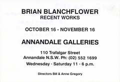 Invitation by Brian Blanchflower at Annandale Galleries