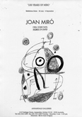 Invitation by Joan Mir&oacute; at Annandale Galleries
