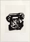 Rebus: Telephone by William Kentridge at Annandale Galleries