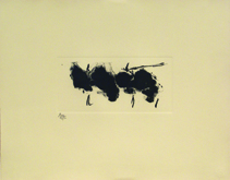 Automatism Elegy (State II Buff) by Robert Motherwell at Annandale Galleries