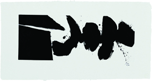 The Black Wall by Robert Motherwell at Annandale Galleries