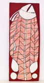 Birimu or Namarnkorl (Barramundi) by John Mawurndjul at Annandale Galleries