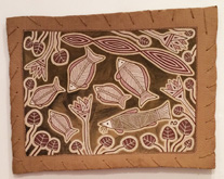 Fishes With Net by Ricky Emmerrton at Annandale Galleries