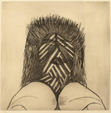 Dhuwa Man by Gunybi Ganambarr at Annandale Galleries