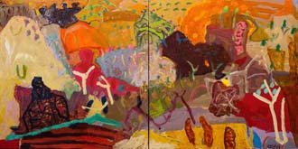 Barkly Highway 5  by Sally Stokes at Annandale Galleries