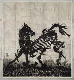 Skeletal Horse by William Kentridge at Annandale Galleries