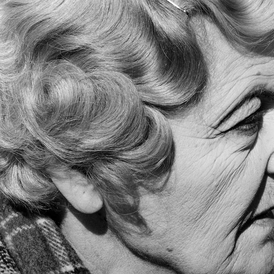 Woman with pierced ear. Joubert Park, Johannesburg. August 1975. by David Goldblatt at Annandale Galleries
